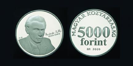 Hungary. 5,000 Forint 2009. Miklos Radnoti. Proof