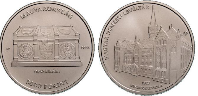 Hungary 3,000 Forint 2023. National Archives: 300th Anniversary. CuNi BU