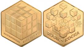 Hungary 3,000 Forint 2024. 50th Anniversary of Rubik's Cube. Proof-like