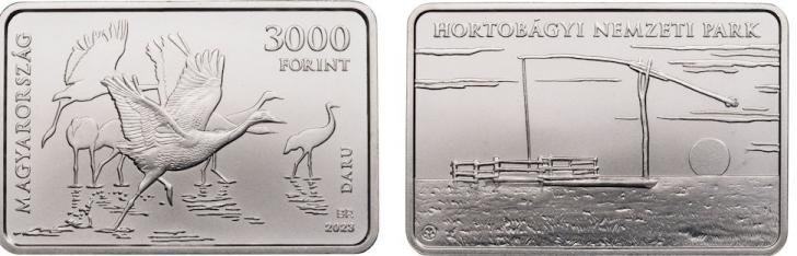 Hungary 3,000 Forint 2023. Hortobgy National Park. CuNi BU