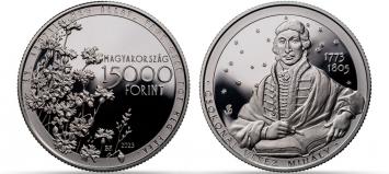 Hungary 15,000 Forint 2023. 250th Anniversary of the birth of Mihly Csokonai Vitz. Silver Proof