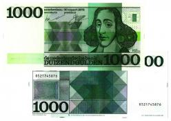 Netherlands 1000 gulden 1972: Philosopher Baruch Spinoza 