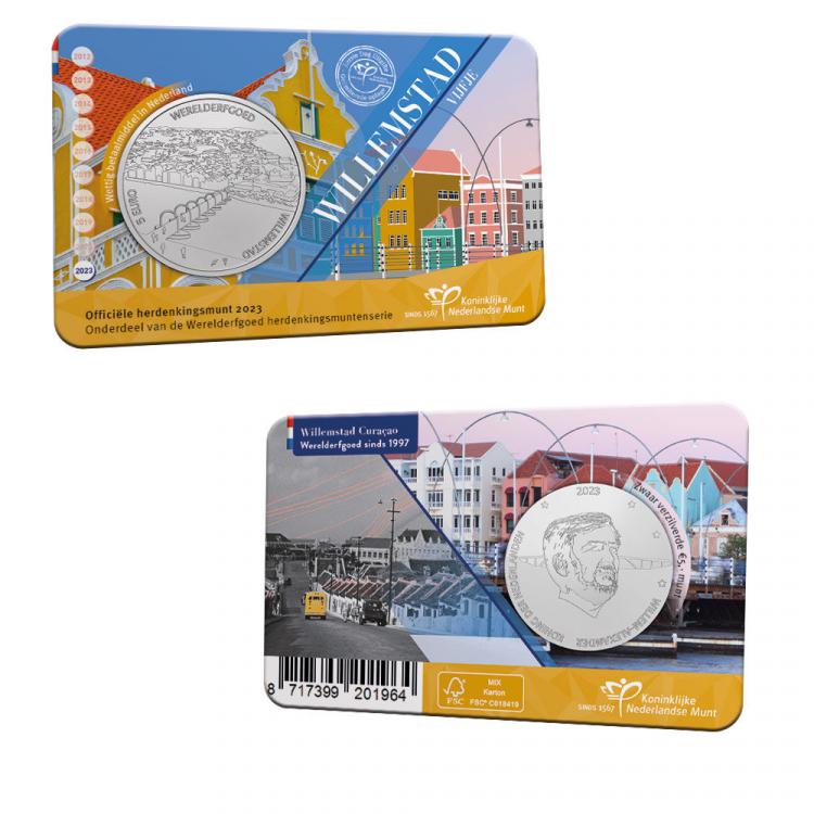 Netherlands  5 2023. Willemstad, Curaao. Silver-plated Unc