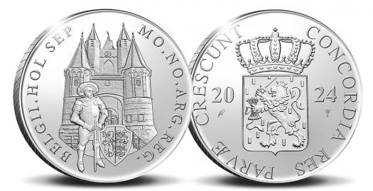 Netherlands Proof Silver Ducat 2024. Helpoort Poort. Maastricht