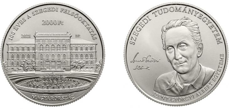 Hungary 2,000 Forint 2021. Szeged University Centennial. Copper-Nickel BU